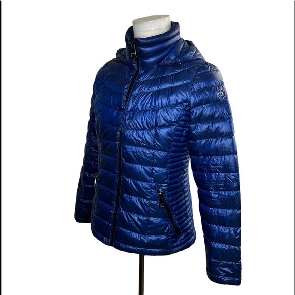 Calvin Klein Women’s Hooded Down Feathers Puffer Packable Jacket - Picture 6 of 16